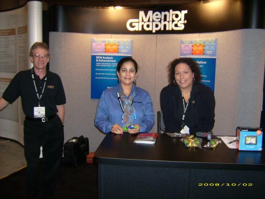 Mentor Staff with Nishrin (center)